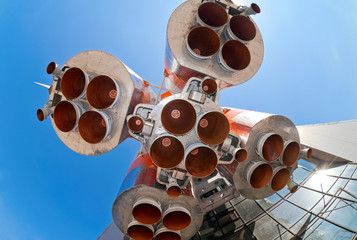 Wall Mural - details of space rocket engine