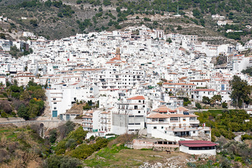 Poster - Competa in Spain, a traditional white town/village