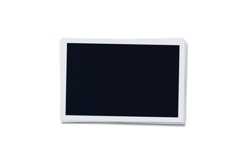 Aufkleber - Stack of instant blank photos with clipping path for the inside