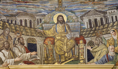 Rome - mosaic of Jesus the Teacher from Santa Pudenziana