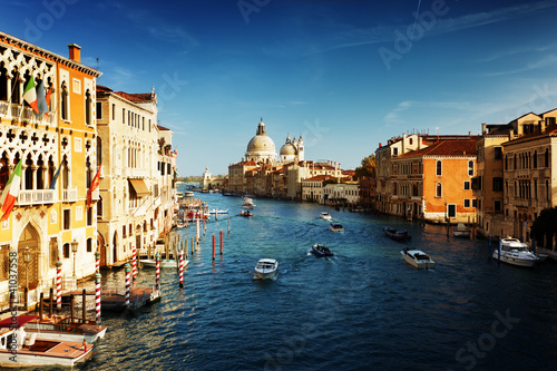 Tapeta ścienna Kanał grande i bazylika santa maria della salute, wenecja, włochy