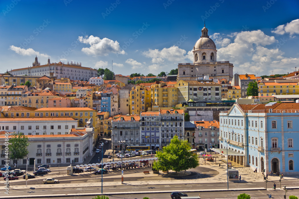 Obraz na płótnie Beautiful view of Lisbon old city, Portugal w salonie