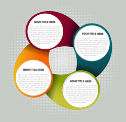Aufkleber - Color abstract fun diagram background