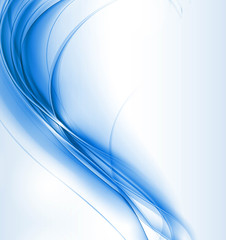 Wall Mural - new blue shiny wave composition vector