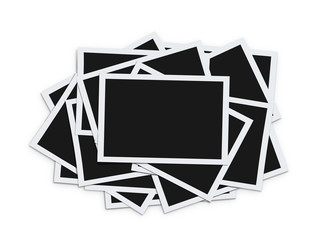 Aufkleber - Stack of blank instant photographs