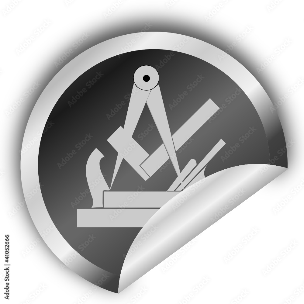 Handwerkszeichen Schreiner Sticker Stock Gamesageddon