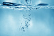 canvas print picture - water bubbles background
