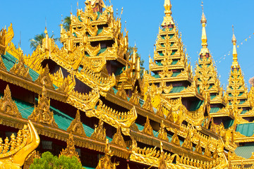 Wall Mural - Shwedagon Paya, Yangoon, Myanmar.