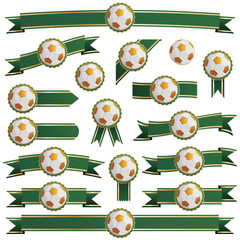 Wall Mural - football ribbons