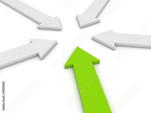 leadership concept 3d render illustration