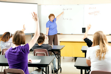 Wall Mural - Stock Photo of Teaching Algebra Class