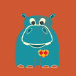 Valentine's Day Hippo