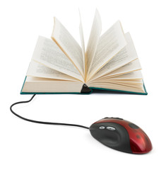 Sticker - Computer mouse and book