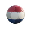 netherland soccer ball isolated on white