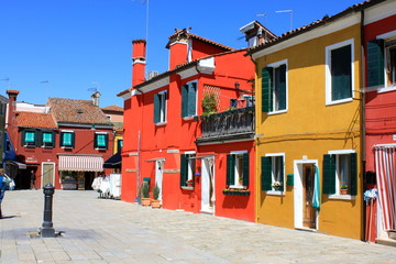 Wall Mural - Village de Burano - Venise - Italie