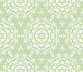 Aufkleber - Seamless wallpaper with floral ornament