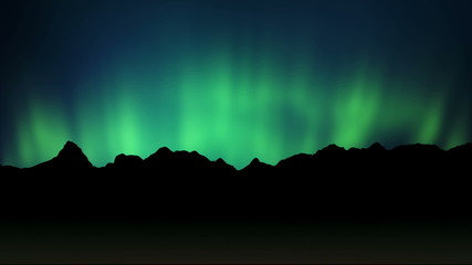 aurora - loopable cg animation