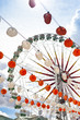 Ferris wheel and lanterns