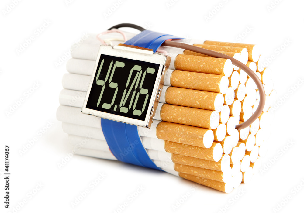 cigarette bomb cigarette bomb Stock Illustration