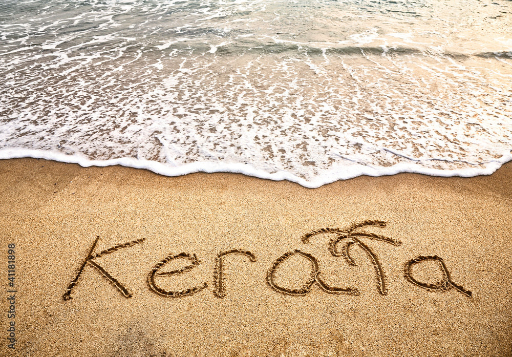 Kerala on the beach - obrazy, fototapety, plakaty 