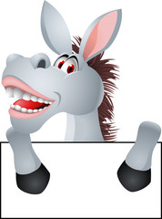 Smiling donkey cartoon