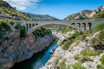 Wall Mural - Vallée de l'Hérault, Occitanie en France