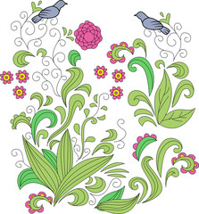 Wall Mural - Floral design