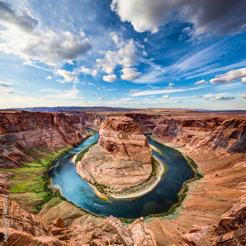 Naklejka na drzwi Horseshoe Bend canyon