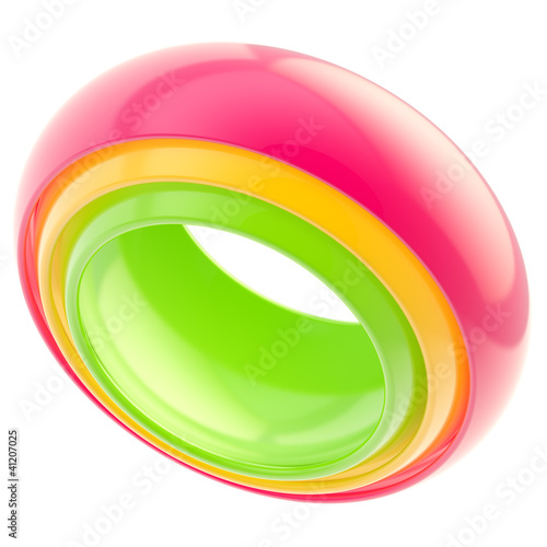 Abstract background made of rings