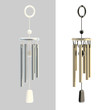 Feng Shui wind chime isolated