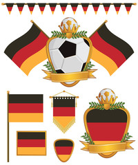 Wall Mural - germany flags