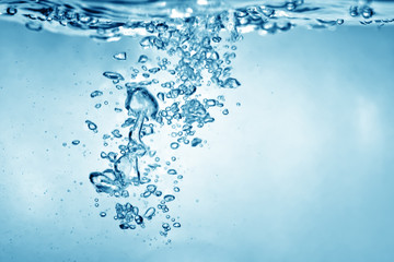 Poster - water bubbles background