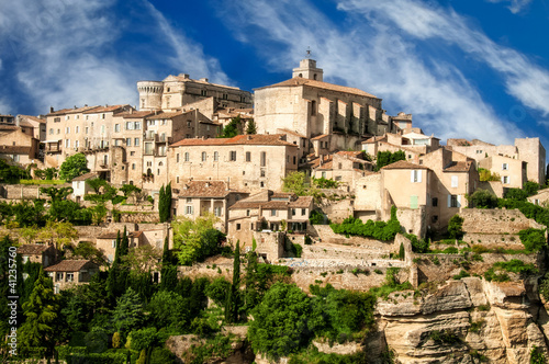 Fotoboard na płycie Prowansja wieś gordes sceniczny przeoczyć