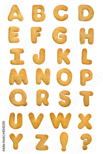 Board z aluminiowym obramowaniem Alfabet cookie
