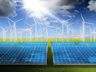 Wall Mural - energy saving