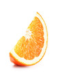 Fresh ripe orange slice isolated on white