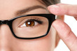 Glasses eyewear eye closeup