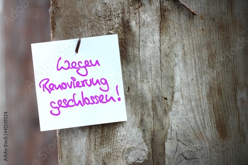 zettlbrettl wegen renovierung geschlossen I StockFoto Adobe Stock