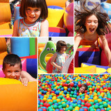 Fototapeta  - Zabawa dzieci na placu zabaw