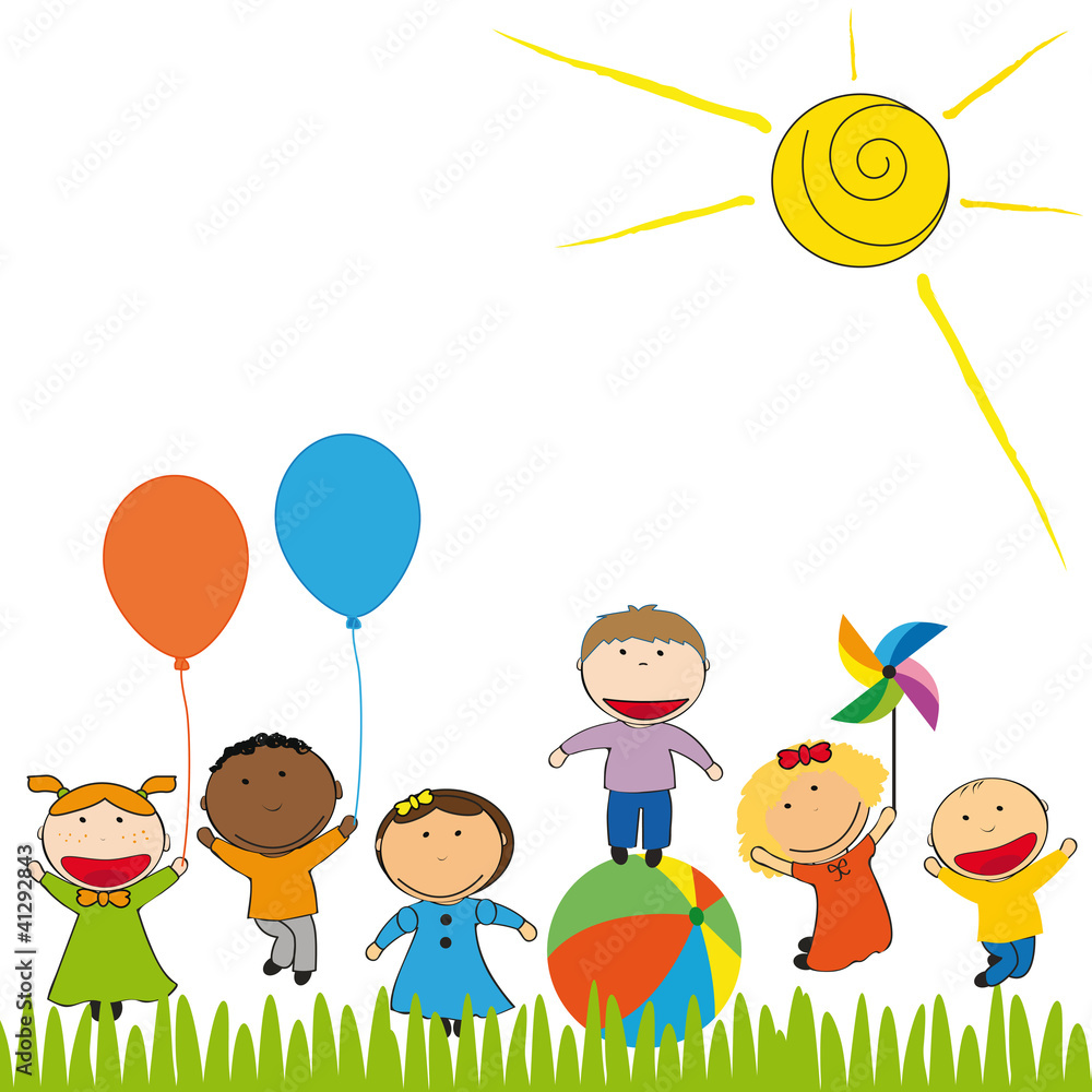 Vector de Stock Happy kids | Adobe Stock