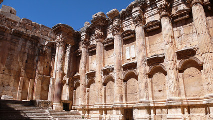 Poster - Templo de Baco, ruinas de Baalbek, valle de la Bekaa, Líbano