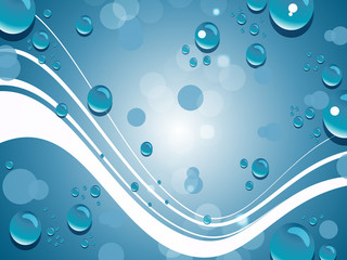 Sticker - Abstract background water splash and space for your text.