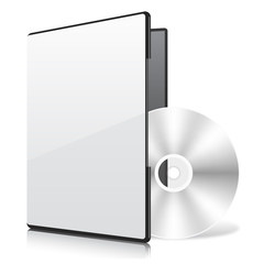 Wall Mural - blank case and disk