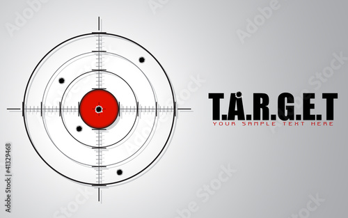 Fotografía Crosshair on Target Background