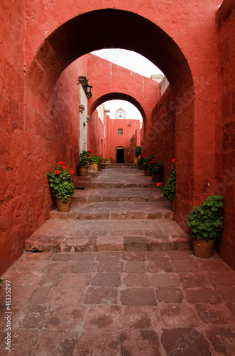 Naklejka na drzwi Santa Catalina Monastery, Arequipa, Peru