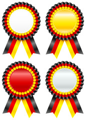 Sticker - 4 different award badges germany