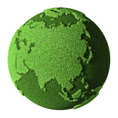 grass globe - asia