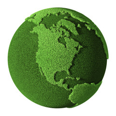 grass globe - north america