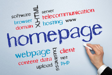 Homepage Tag cloud