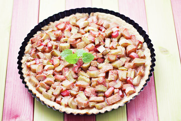 Wall Mural - rhubarb tart